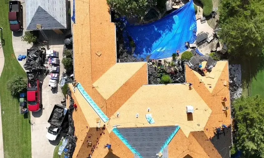 Professional Roof Repair being performed in Fernandina Beach